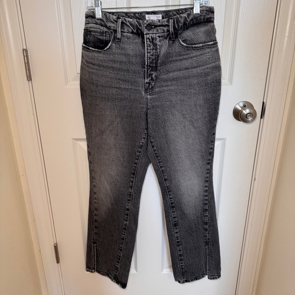 Good American Denim - Good American High Rise Straight Leg Jeans